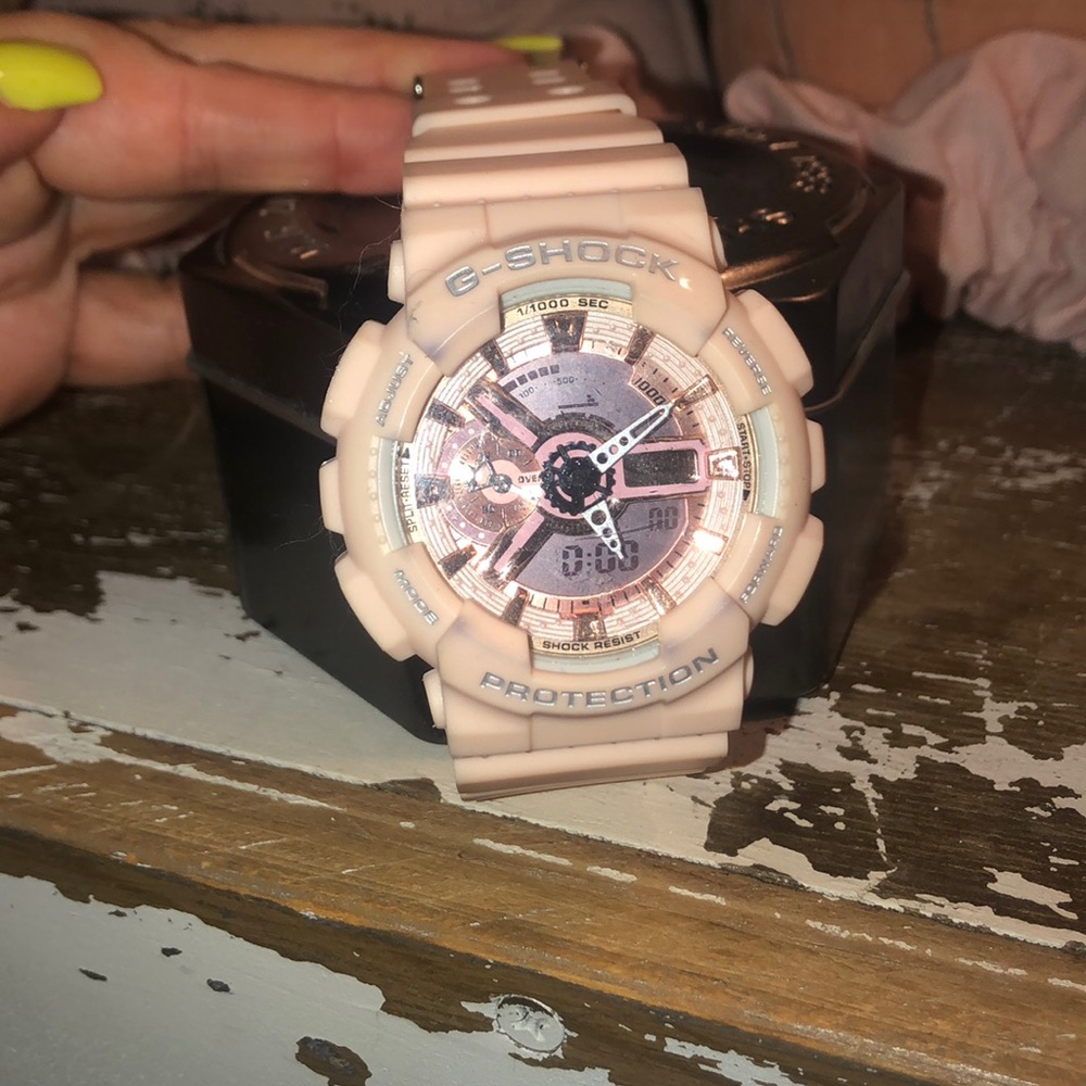 Pale Pink G-shock watch , unique